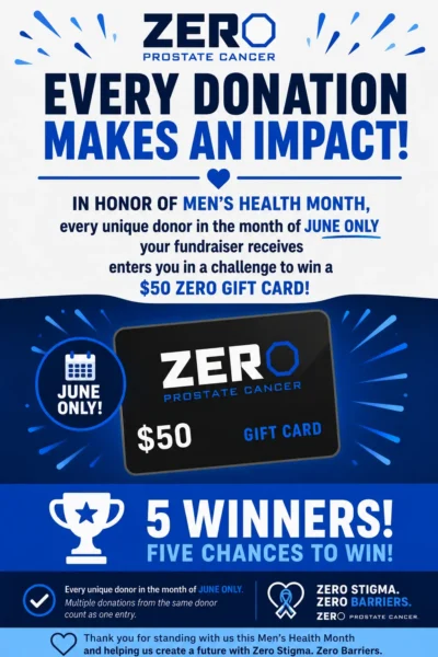 Men's Health Month - June 2026 - ZERO out Prostate Cancer